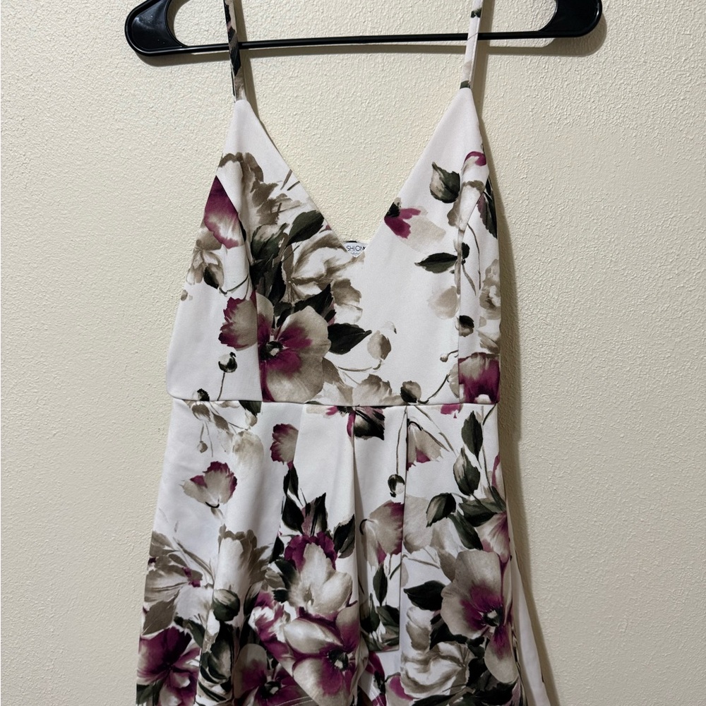 Fashion Nova XL Floral Spaghetti Strap Dress